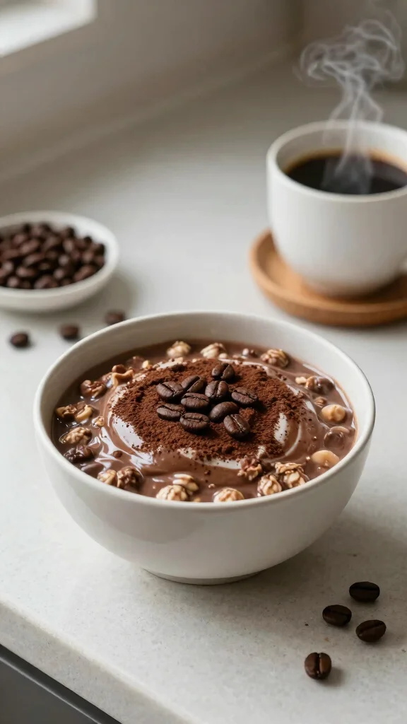 18 High Protein Oats Overnight Recipes - Nutritious and Filling Breakfasts - 13. Mocha Protein Oats 1