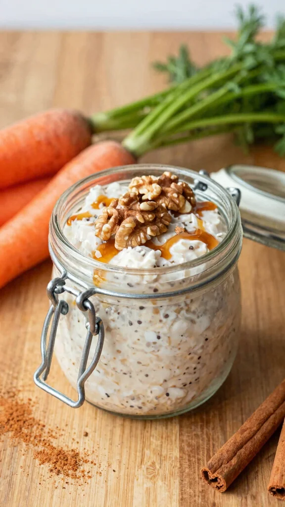 18 Overnight Oats with Almond Milk Recipes - Creamy and Dairy-Free Breakfasts - 13. Carrot Cake Overnight Oats 1
