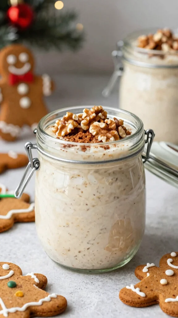 18 Overnight Oats with Almond Milk Recipes - Creamy and Dairy-Free Breakfasts - 16. Gingerbread Overnight Oats 1
