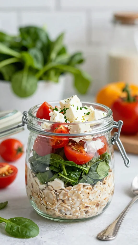 18 Overnight Oats with Almond Milk Recipes - Creamy and Dairy-Free Breakfasts - 18. Savory Overnight Oats 1