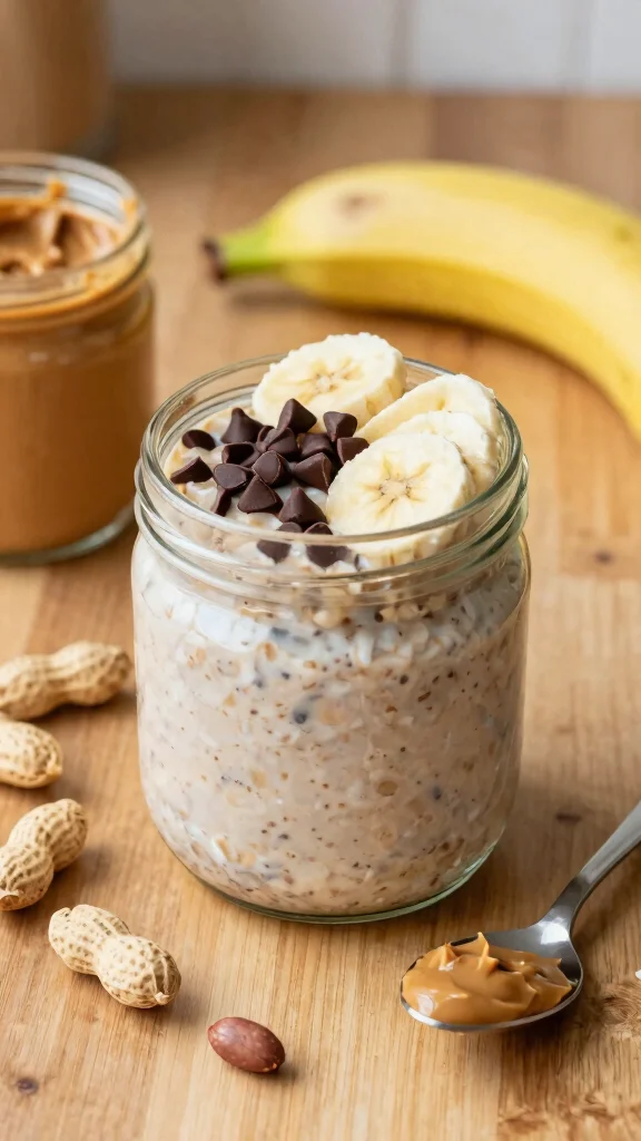 18 Overnight Oats with Almond Milk Recipes - Creamy and Dairy-Free Breakfasts - 5. Peanut Butter Cup Overnight Oats 1