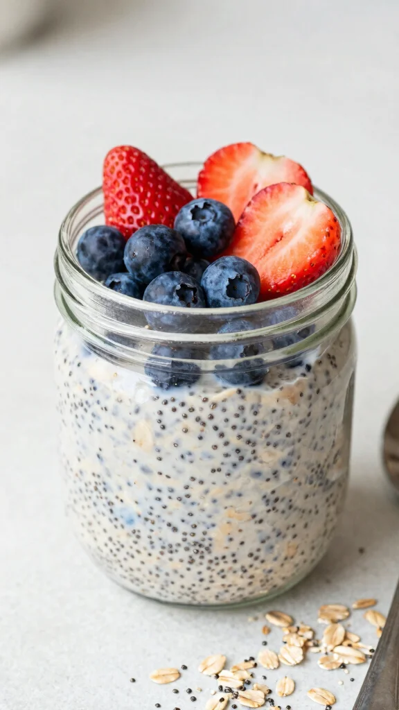 18 Overnight Oats with Almond Milk Recipes - Creamy and Dairy-Free Breakfasts - 9. Chia Seed Overnight Oats 1