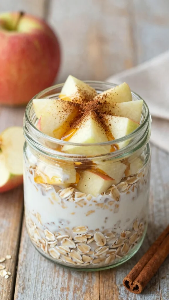 18 Overnight Oats with Apples Recipes - Naturally Sweet and Protein-Packed Breakfasts - 1. Classic Apple Cinnamon Overnight Oats 1