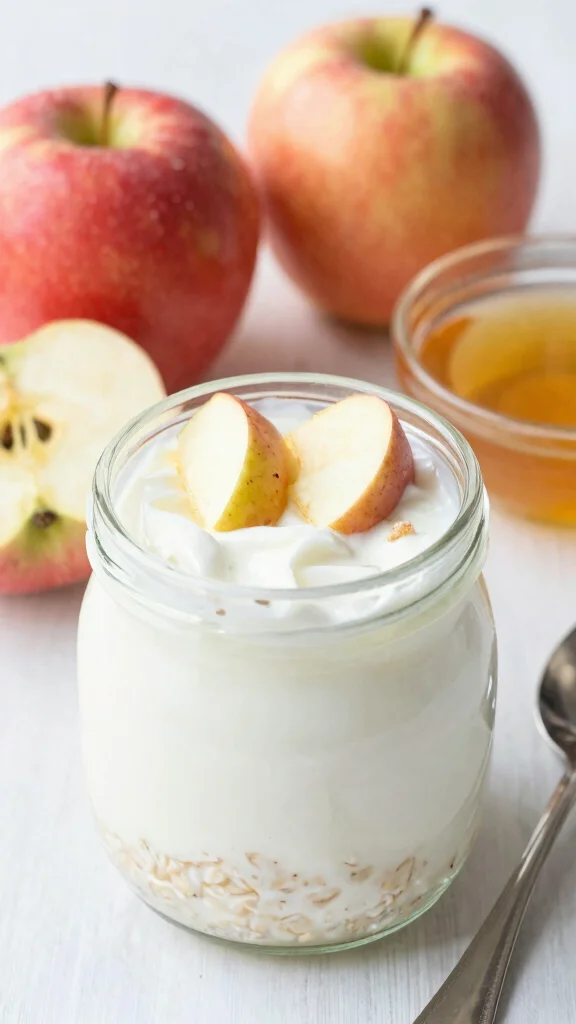 18 Overnight Oats with Apples Recipes - Naturally Sweet and Protein-Packed Breakfasts - 11. Overnight Oats with Apple and Greek Yogurt 1