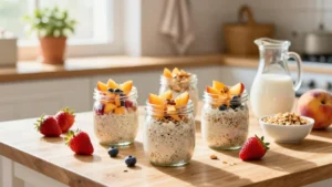 18 Peach Overnight Oats Healthy Recipes - Fruity and Protein-Packed Breakfasts