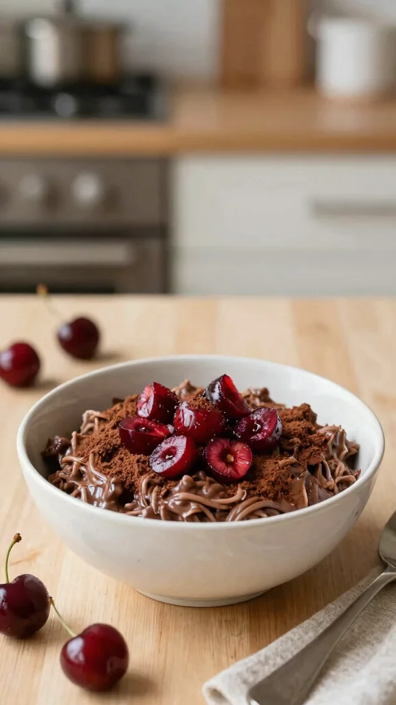 18 Steel Cut Overnight Oats Recipes - Quick and Fiber-Rich Breakfasts - 17. Chocolate Cherry Overnight Oats 1