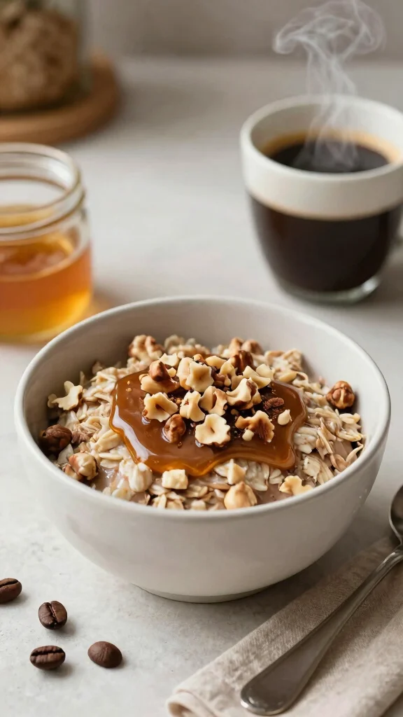 18 Steel Cut Overnight Oats Recipes - Quick and Fiber-Rich Breakfasts - 18. Hazelnut Espresso Overnight Oats 1