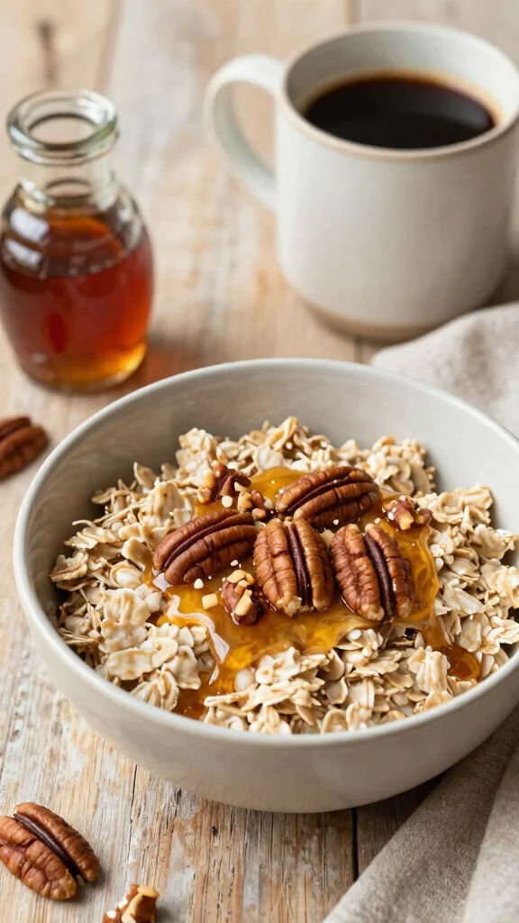 18 Steel Cut Overnight Oats Recipes - Quick and Fiber-Rich Breakfasts - 9. Maple Pecan Steel Cut Oats 1